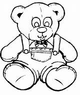 Teddy Bear Cute Pages Coloring Getcolorings sketch template