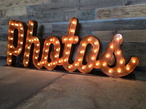 pin  custom marquee light signs