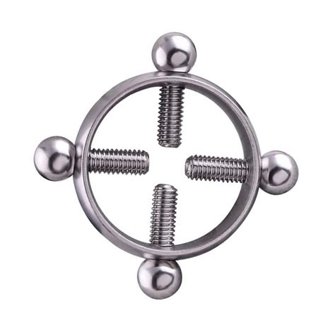 sexy alloy hip hop screw on nipple ring barbells body piercing jewelry