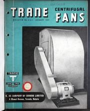 trane centrifugal fans trane company  canada    borrow