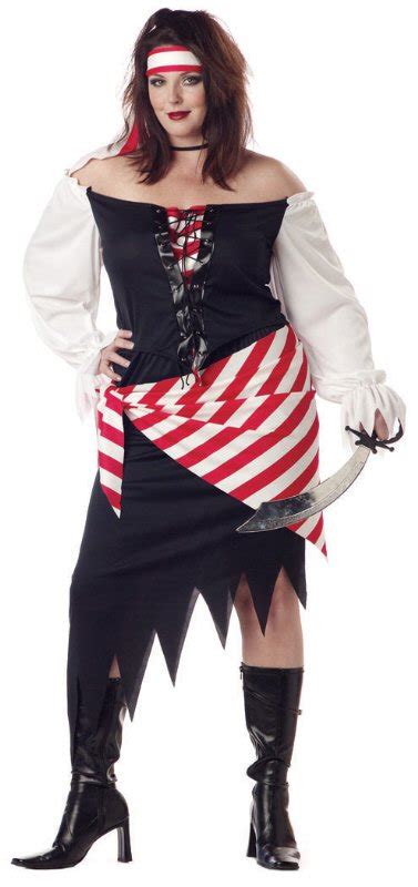 plus size 2x large 01608 ruby the pirate beauty buccaneer adult costume