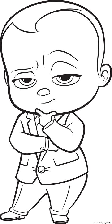 print  boss baby colouring coloring pages baby coloring pages