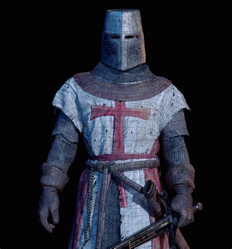 crusader knight  behance
