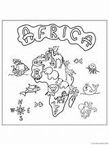 Africa Coloring4free sketch template
