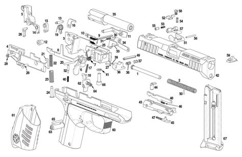 ruger sr exploded view guns holsters  gear