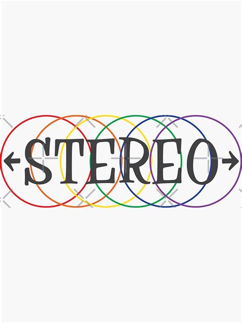 vintage stereo logo sticker  sale  tuscanradar redbubble