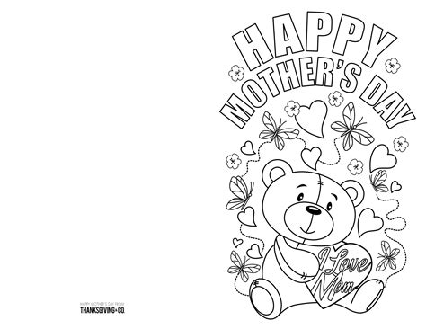 printable mothers day cards  colour  printable templates
