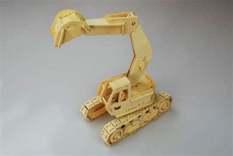 excavator model laser cutting plans  file   axisco