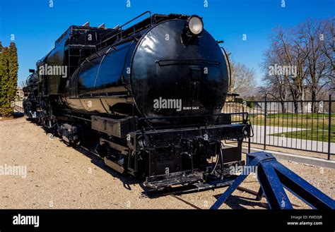 black train engine  display stock photo alamy