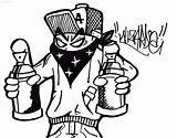 Graffiti Mask Gas Drawing Characters Getdrawings sketch template