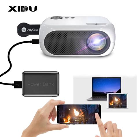 xidu mini projector support p full hd native p led projector  android phone iphone