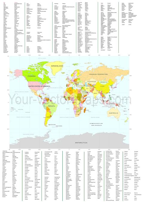 alphabetical order list  countries printable form templates  letter