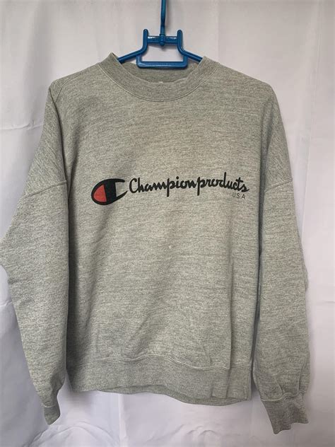 vintage champion sweater womens fashion coats jackets  outerwear  carousell
