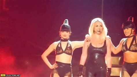 britney spears skin tight black catsuit pom 2015 hd video download