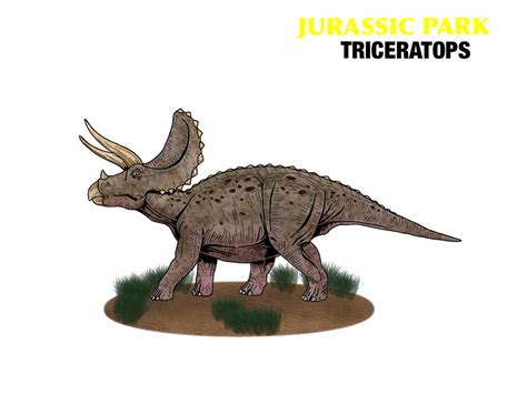 Jurassic Park Triceratops By Mr Saxon On Deviantart