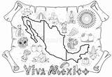 Illustrazione Messico Coloritura Illustrazioni Materiali Superiore Promozionali Mariachi Sombrero Violin Promotional sketch template
