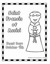 Francis Assisi Saint St Printables Pages Coloring Worksheet Printable Packet Activity Catholic Kids Reallifeathome Worksheets Saints Feast Prayer Real Life sketch template