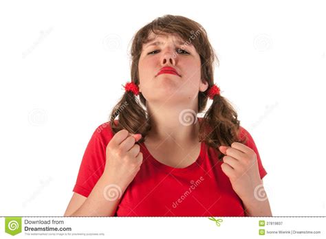 angry girl stock image image  aggressive brunette
