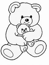 Bear Coloring Pages Teddy Bears Color Printable Print Sheet Cute Baby Drawings Kids Big Colouring Para Animales Toddlers Printables Book sketch template