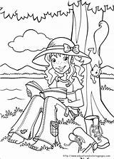 Holly Hobbie Coloring Pages Para Hobby Colorear Print Reading Kids Book Malvorlagen sketch template
