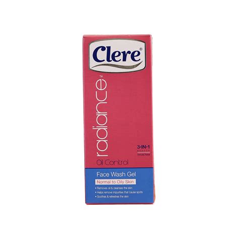 clere radiance oil control face wash gel ml looters