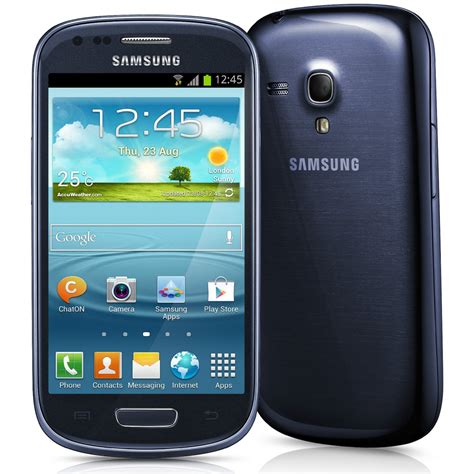 samsung galaxy  iii mini  blue unlocked android smartphone