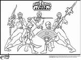 Rangers Power Samurai Ranger Megazord Getdrawings sketch template