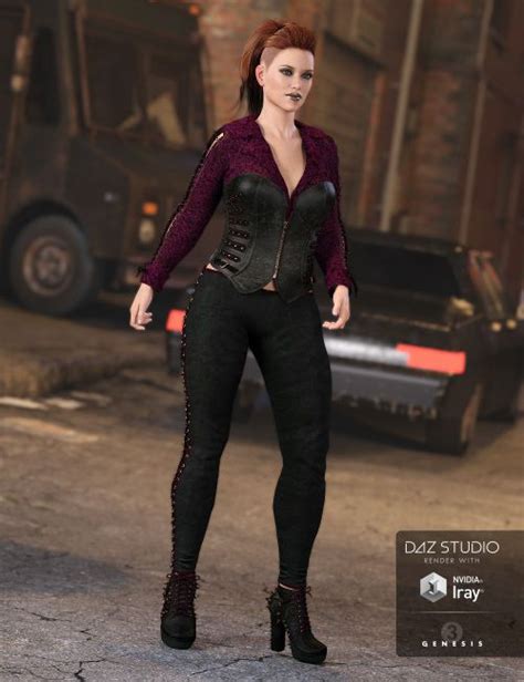 wicked ways outfit for genesis 3 female s 3d models for poser and
