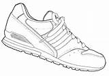 Coloring Pages Sneakers sketch template