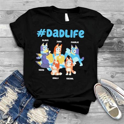 personalized bluey dad bluey family  shirt