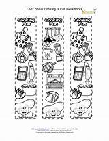 Coloring Bookmarks Recipe Bookmark Kids Make Cooking Sheet Book Own Printable Pages Printables Right Nutrition Fun Sheets Child Kid sketch template