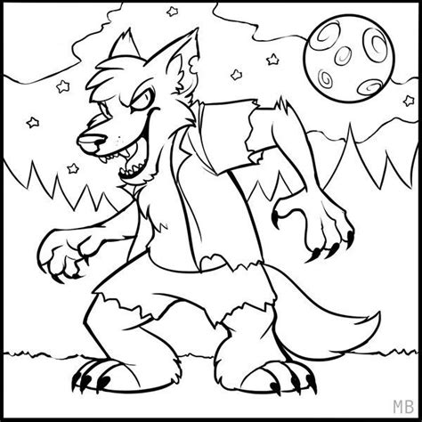 zombies  coloring pages werewolf freeda qualls coloring pages