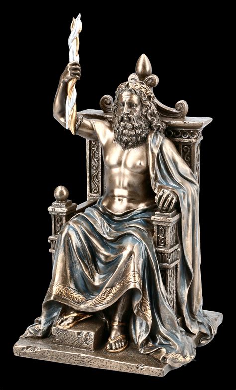 veronese zeus figurine god father  throne  lightning www