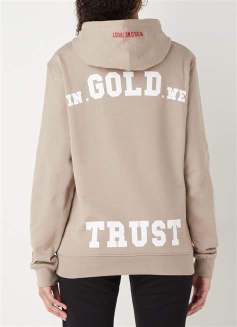 gold  trust  notorious hoodie met front en backprint beige de bijenkorf