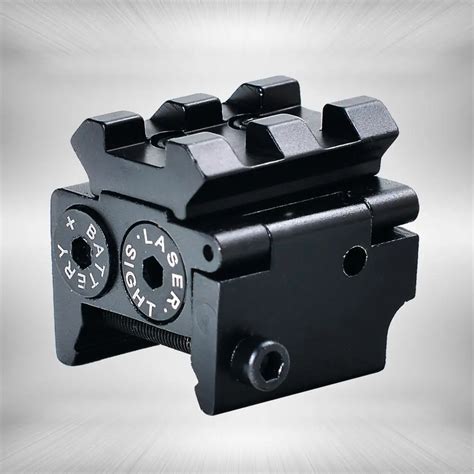 tactical mini adjustable compact red dot laser sight scope fit  pistol gun  rail mount