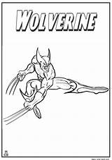 Wolverine Coloring Superheroes Pages Printable Kb sketch template