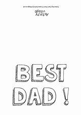 Colouring Dad Card Cards Father Daddy Fathers Colour Borders Bold Activityvillage Background Explore sketch template