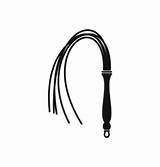 Whip Icon Leather Vector Flogger Style Simple Stock Illustration Vectors Fetish sketch template