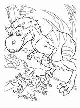 Coloring Dinosaur Mom Pages sketch template