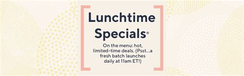 Lunchtime Specials® —