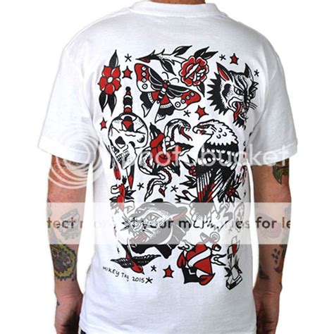 men s cartel ink tattoo flash one t shirt white american traditional