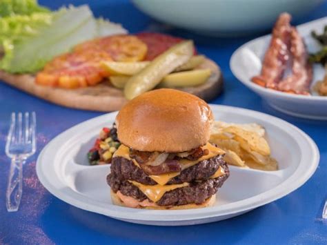 grilled sheet pan burger bar recipe food network kitchen food network
