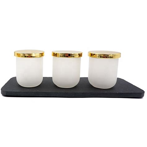 Wholesale 3oz 90ml Frosted Candlestick Holder Mini Candle