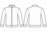 Template Blank Sweatshirt Jacket Vector Varsity Stock Sketch Illustration Clip Depositphotos Illustrations Similar sketch template