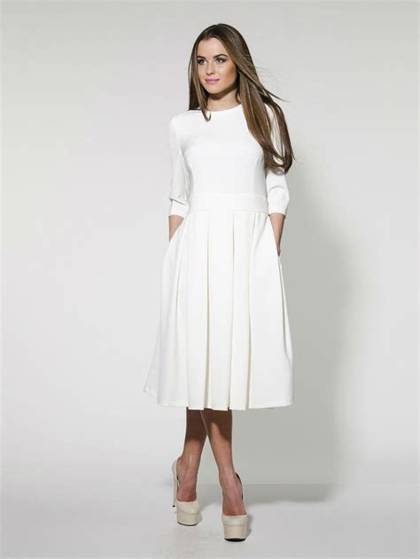 elegant white midi dressformal pleated wedding gown woman elegant white dress midi dress