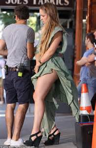 jemima kirke left overexposed as wind whips up dress on set daily mail online