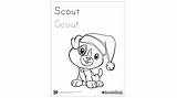 Scout Coloring Printable Pages Friends Winter Leapfrog Santa Choose Board sketch template