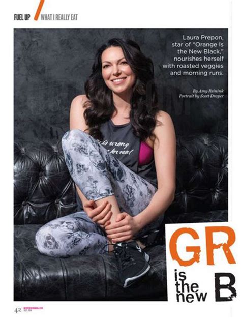 laura prepon s women s running cover story wearing electric and rose