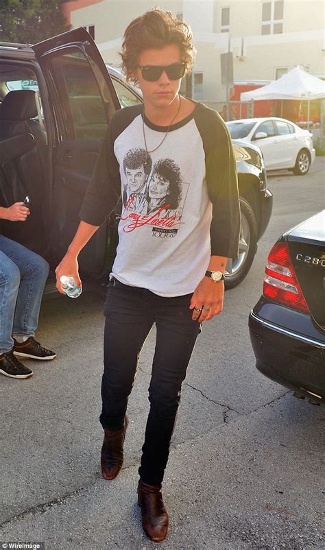 one direction s harry styles shows off new ankle tattoos