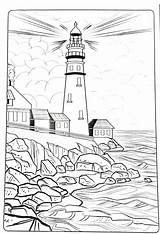 Coloring Pages Lighthouse Beach Colouring Choose Board sketch template